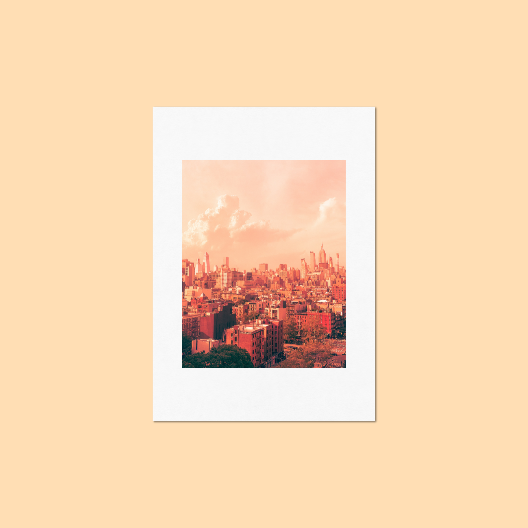 ‘New York City' Art Print by Gabbi Rae (8x10" print in an 11x14" mat)