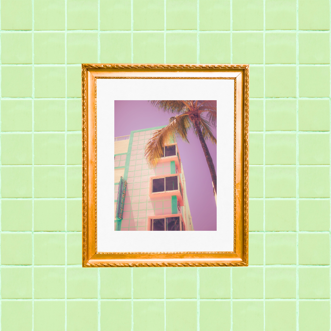 'Lavender Skies' Art Print by Gabbi Rae (8x10" print in an 11x14" mat)