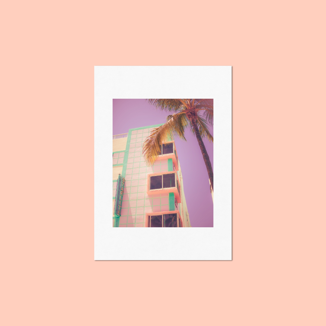'Lavender Skies' Art Print by Gabbi Rae (8x10" print in an 11x14" mat)