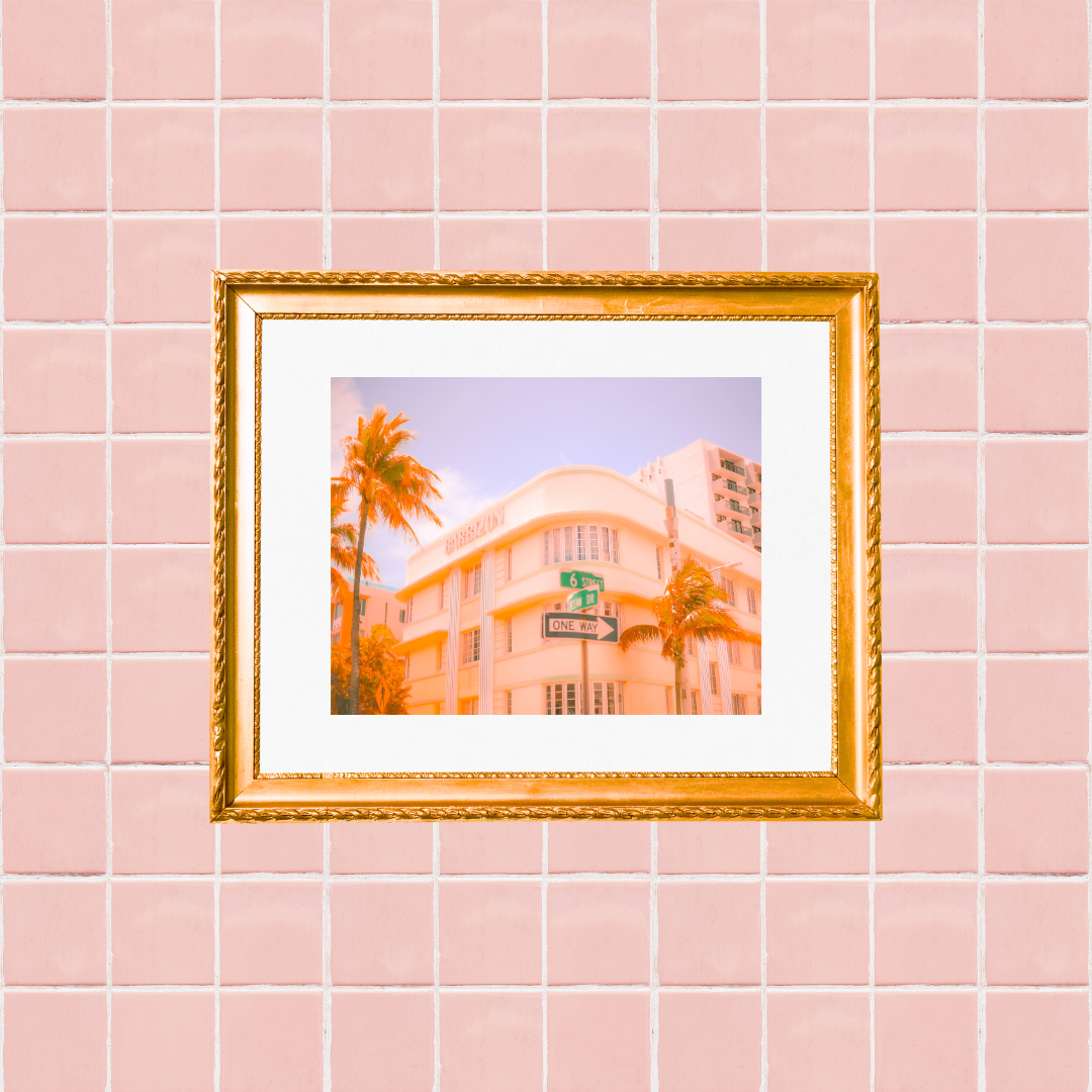 'Pastel Dreamland' Art Print by Gabbi Rae (8x10" print in an 11x14" mat)