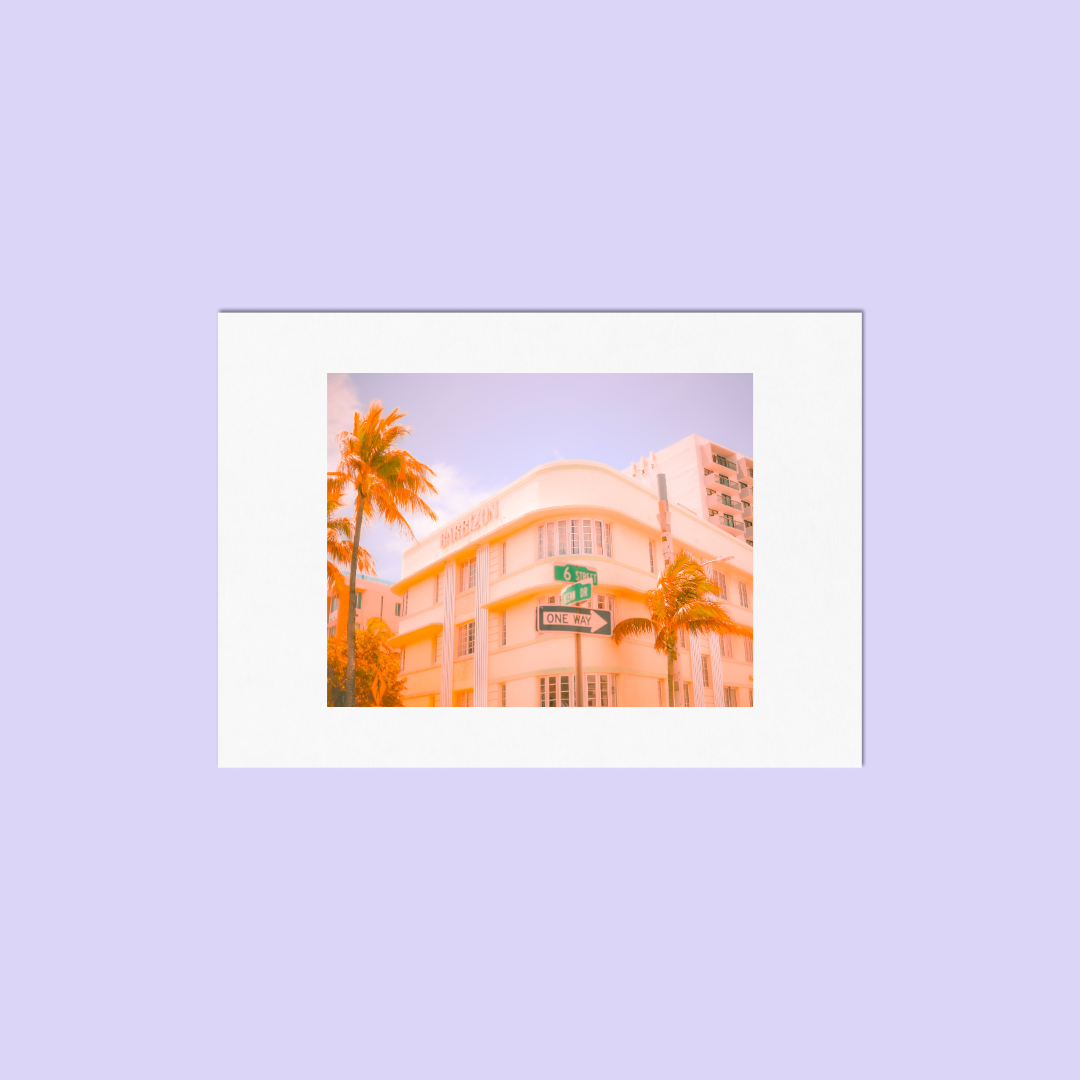 'Pastel Dreamland' Art Print by Gabbi Rae (8x10" print in an 11x14" mat)