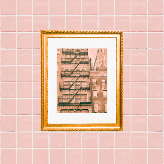 'Greenwich Village' Art Print by Gabbi Rae (8x10" print in an 11x14" mat)