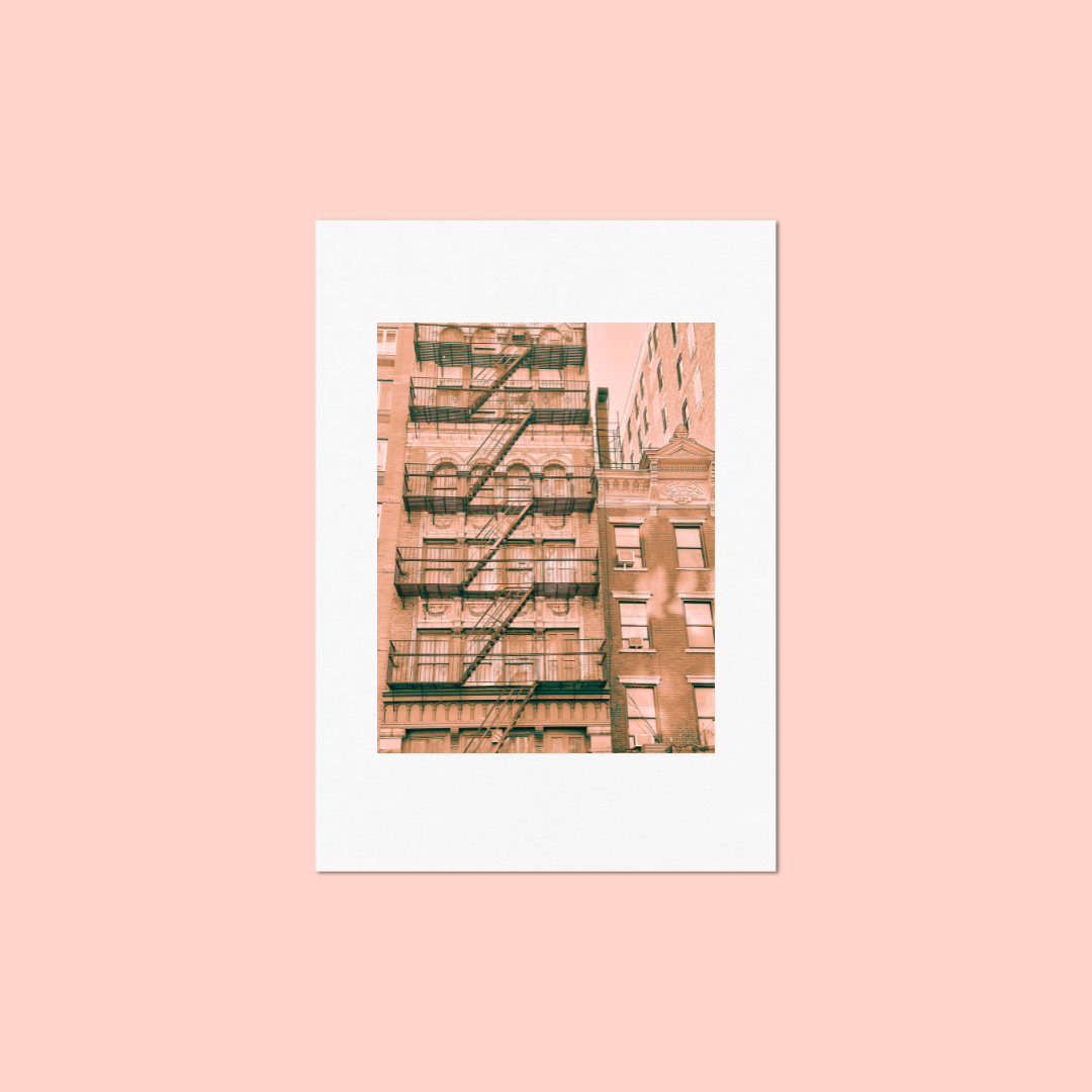 'Greenwich Village' Art Print by Gabbi Rae (8x10" print in an 11x14" mat)