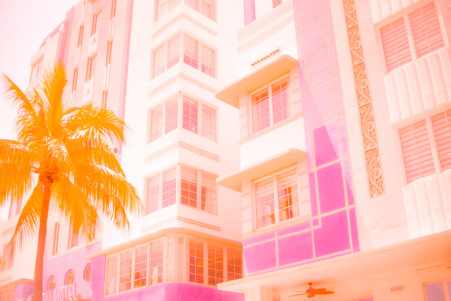 'Miami Haze' Art Print by Gabbi Rae (8x10" print in an 11x14" mat)