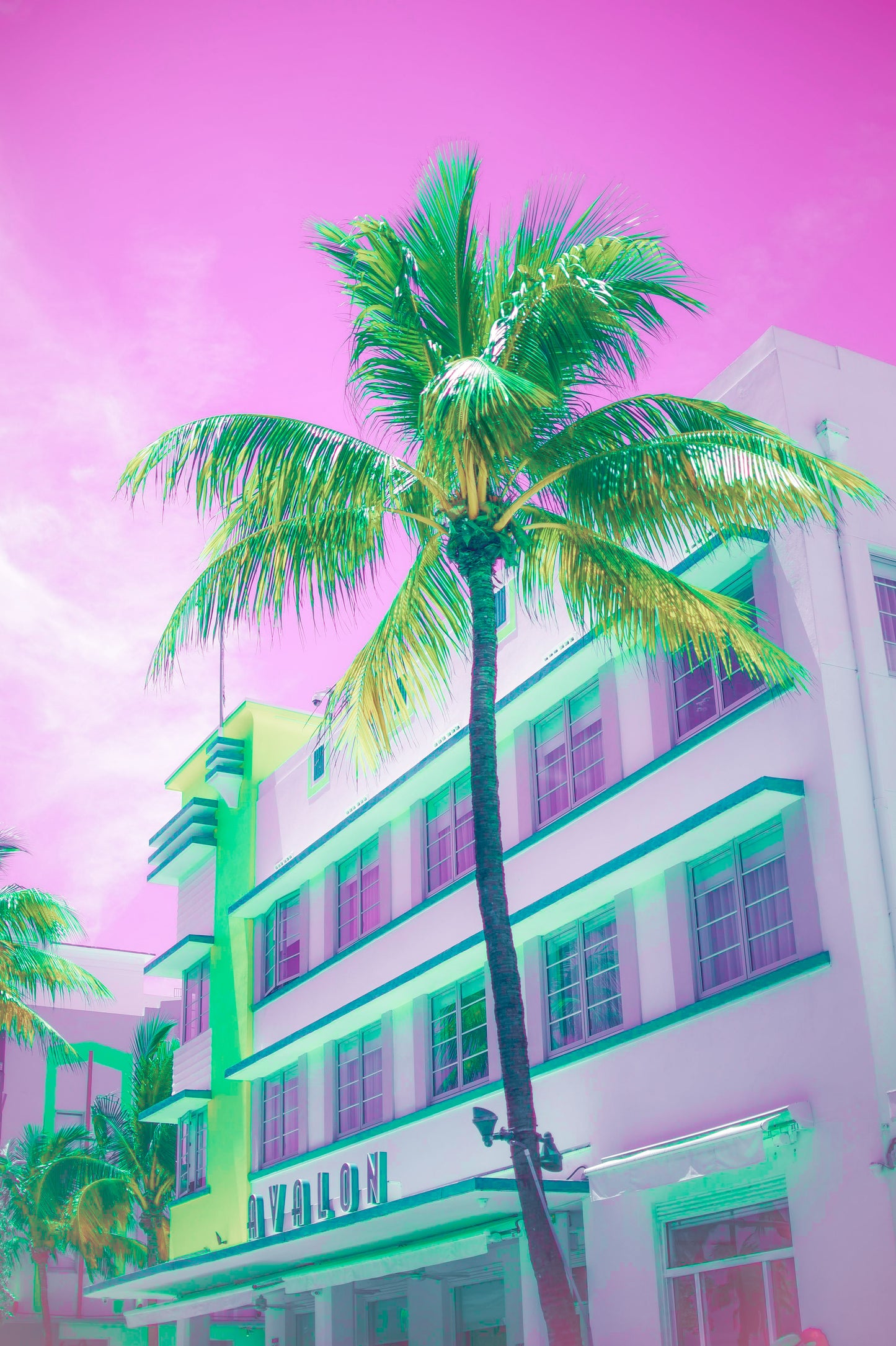 'Synthwave Summer' Art Print by Gabbi Rae (8x10" print in an 11x14" mat)
