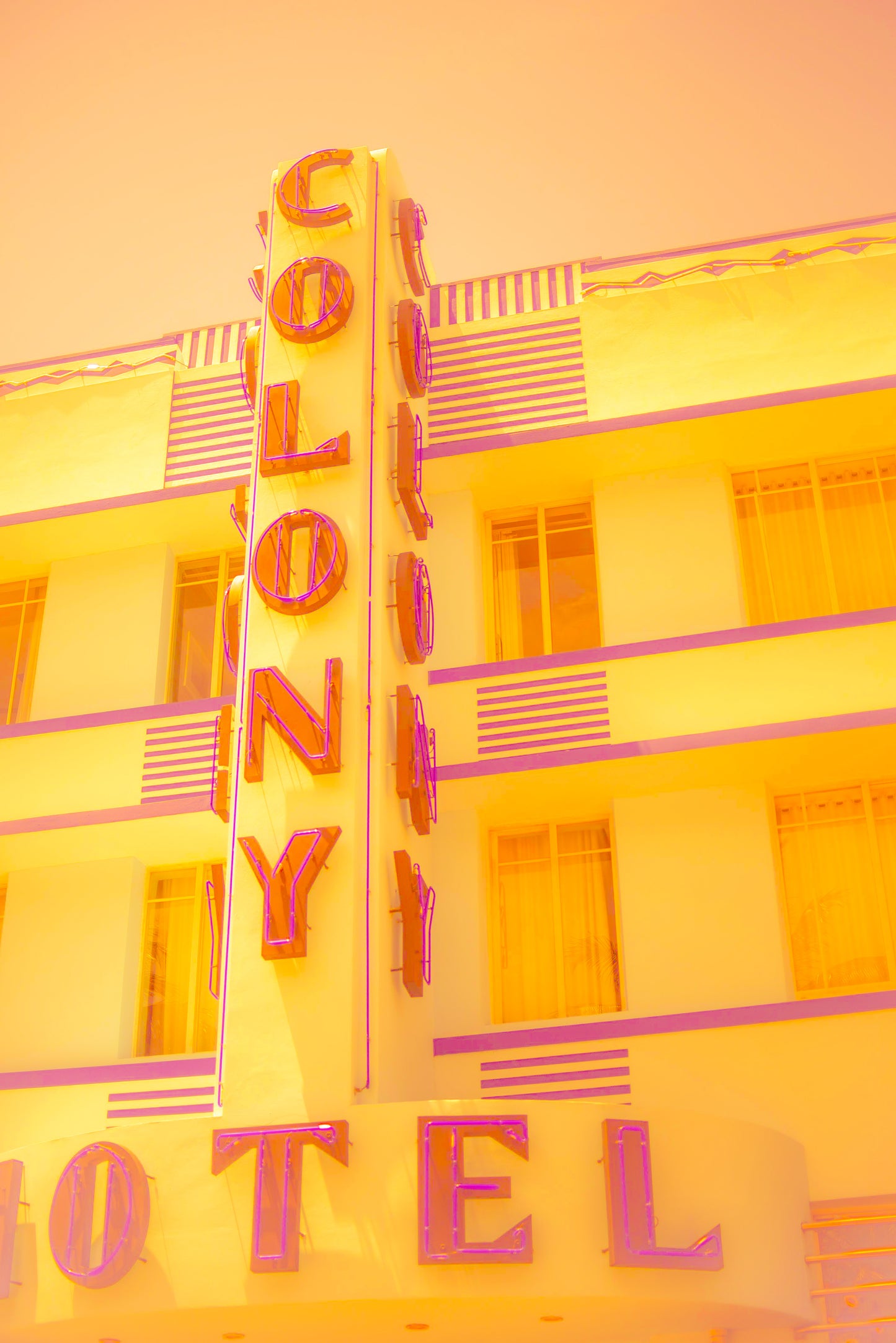 ‘Colony Hotel' Art Print by Gabbi Rae (8x10" print in an 11x14" mat)