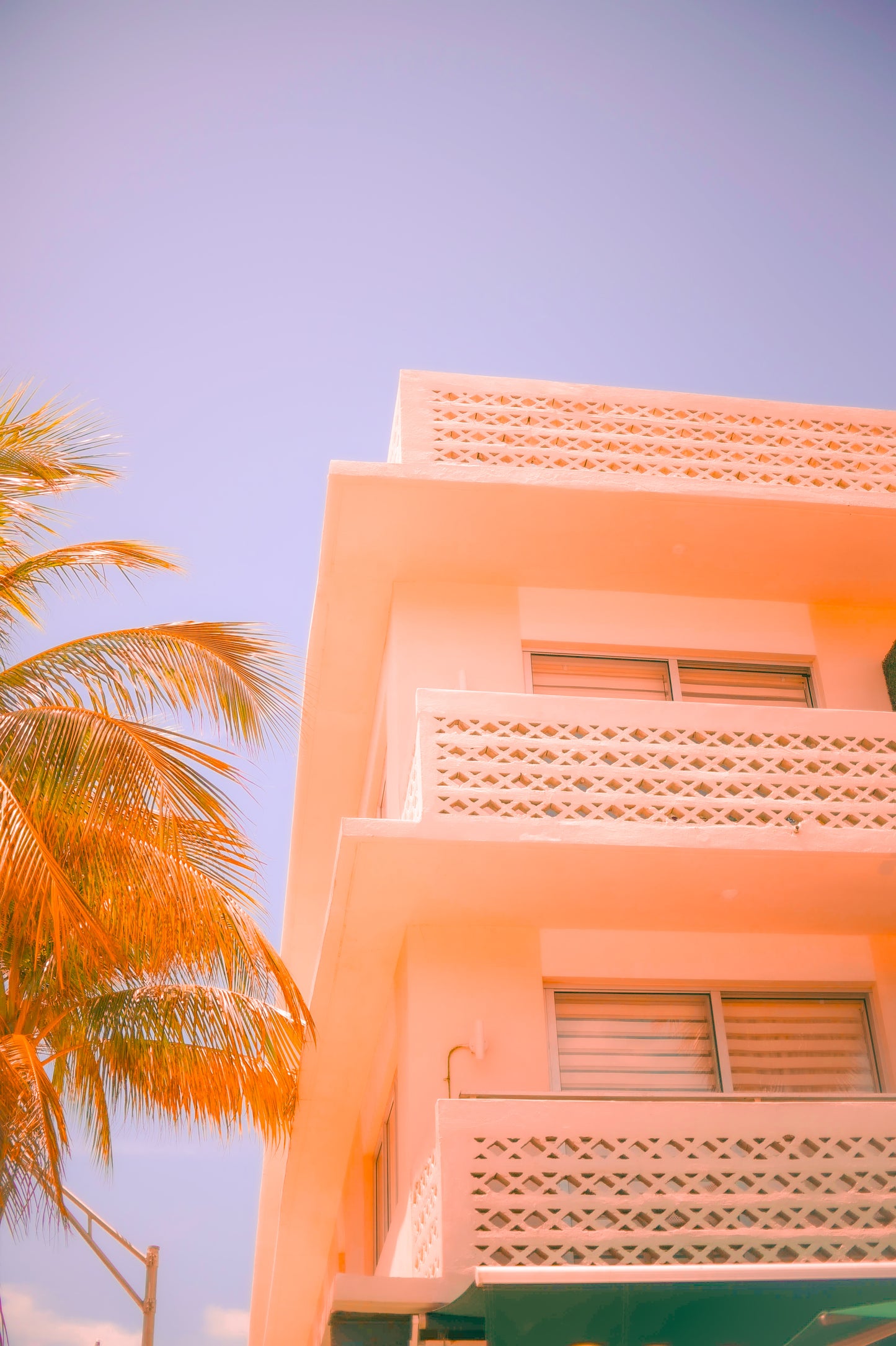 'Pink Motel' Art Print by Gabbi Rae (8x10" print in an 11x14" mat)